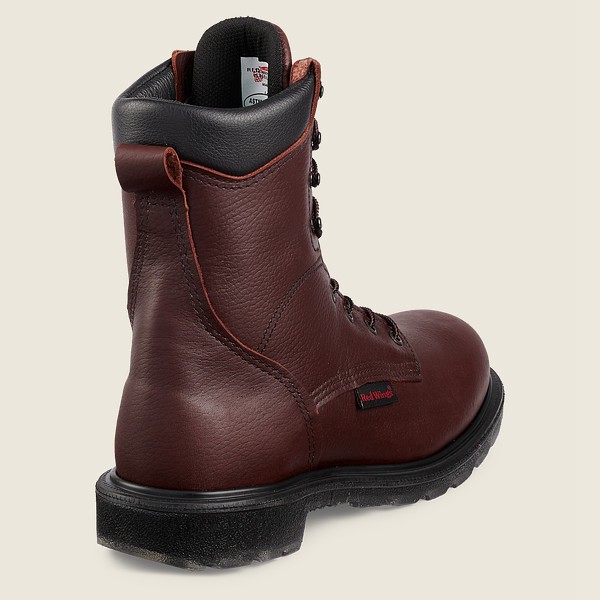 Red Wing Mens Supersole® 2.0 - 8-inch Toe - Safety Boots Burgundy - 2978IOTVN